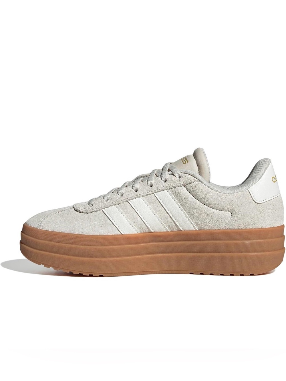 adidas Women's Cream Suede Platform Sneaker with Gum-Textured Sole. NWOT - Picture 3 of 3